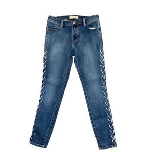 PACSUN High Rise Ankle Side Blue Lace Up Jegging  Size 25